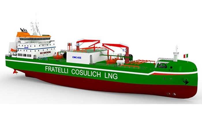 Fratelli Cosulich LNG Bunker vessel. 