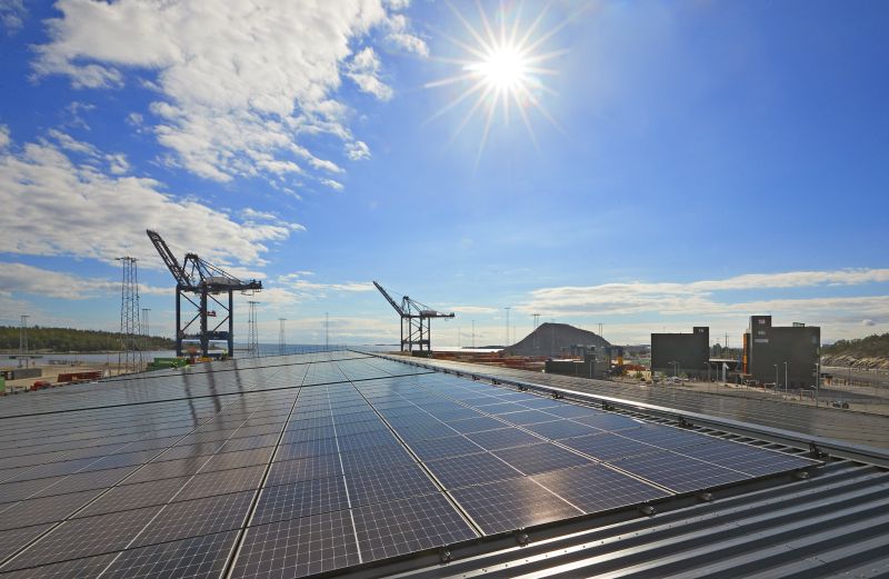 Sweden's Largest Port Solar Cell System Inaugurated At
