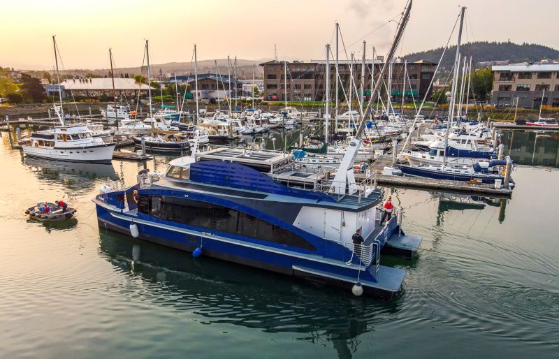 Zero-Emission Hydrogen Fuel Cell Ferry Hits The Water 