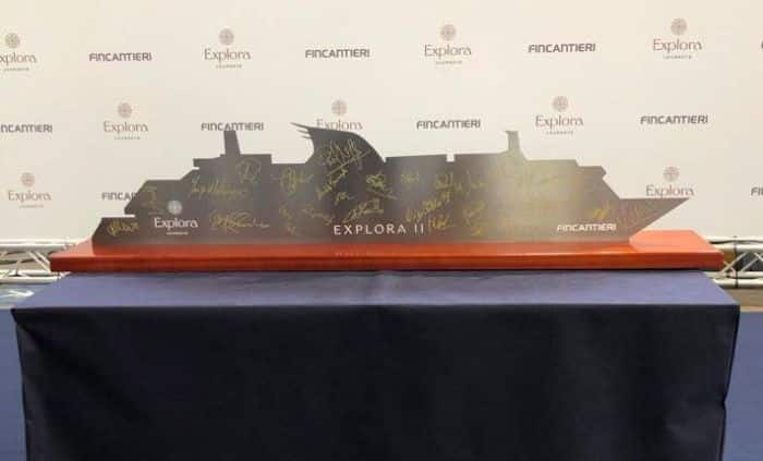 cruise ship cut out of steel