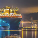 Maersk vessel docked