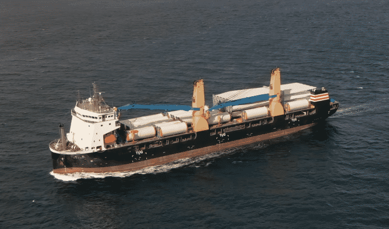 Next-Generation Energy-Saving Heavy-Lift Carrier Katori Enters Nanao Port For First Time