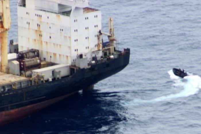 Pirates looking to enter the vessel