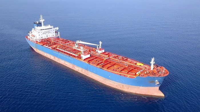 Chemical/oil,Tanker,Ship,At,Sea.,Very,Large,Crude,Carriers,(vlcc).