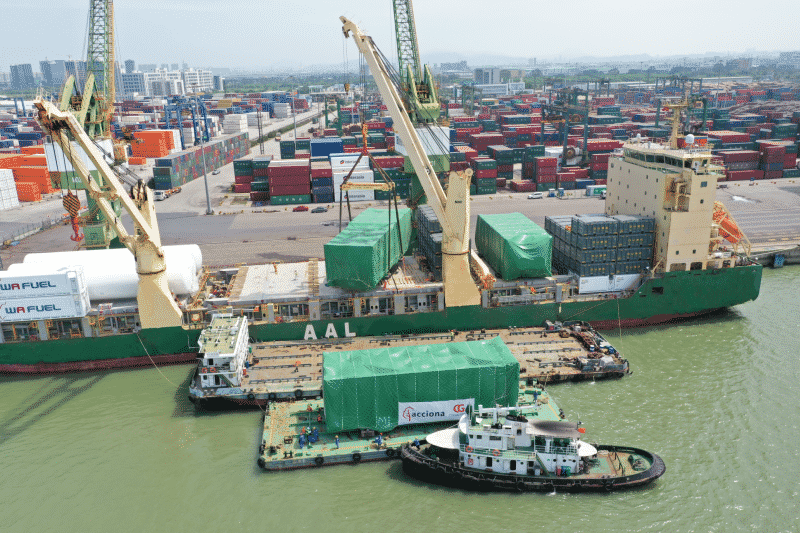 Aal Moves Four Giant Chimney Sections For Australia’s First-ever Waste To Energy (Wte) Plant -
