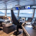 National Geographic’s open and innovative bridge layout is designed with bespoke Wärtsilä Nacos equipment. © Ulstein Group Oclin