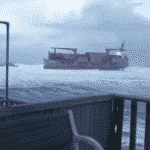 Panama-Flagged Container Vessel 'Rise Shine' Ran Aground Near Nakhodka, Russia
