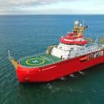 RRS Sir David Attenborough off the coast of Portrush, Northern Ireland