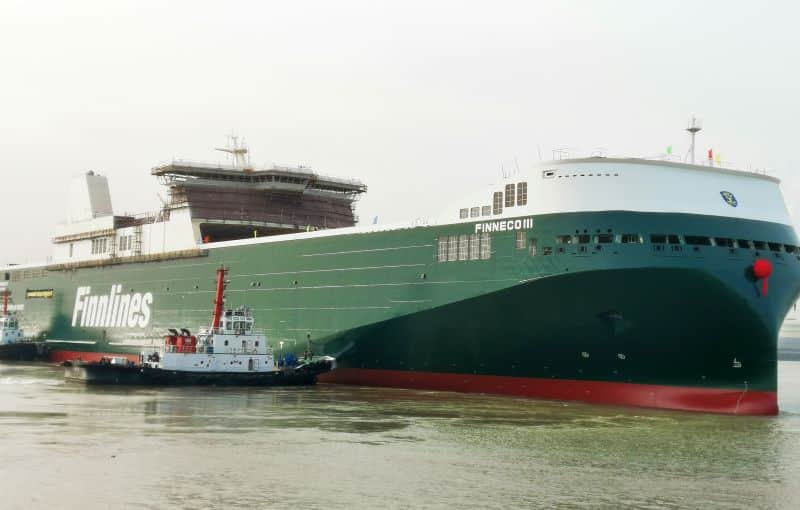 The Finneco series vessels will be 238 metres long with a cargo capacity of 5,800 lane metres
