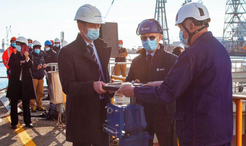 fincantieri msc Seascape ceremony
