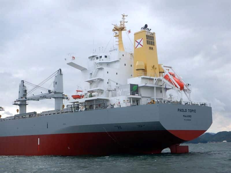 The compact and containerised Wärtsilä HY Module for Bulkers installed on board the MV Paolo Topic.