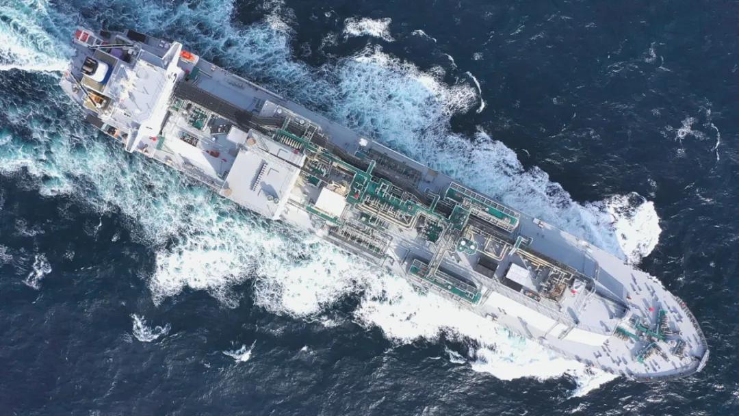 World's First Very Large Ethane Carrier Officially Named 'Pacific Ineos Belstaff' top view