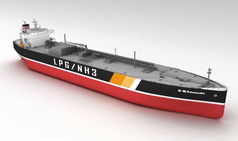 Image of the 86,700 m³ LPG-fueled LPG/NH3 carrier