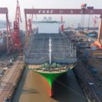 world's largest container ship floats out