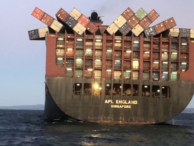 APL England containers lost