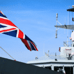 British warship