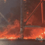 ship explosion at jebel ali port, dubai