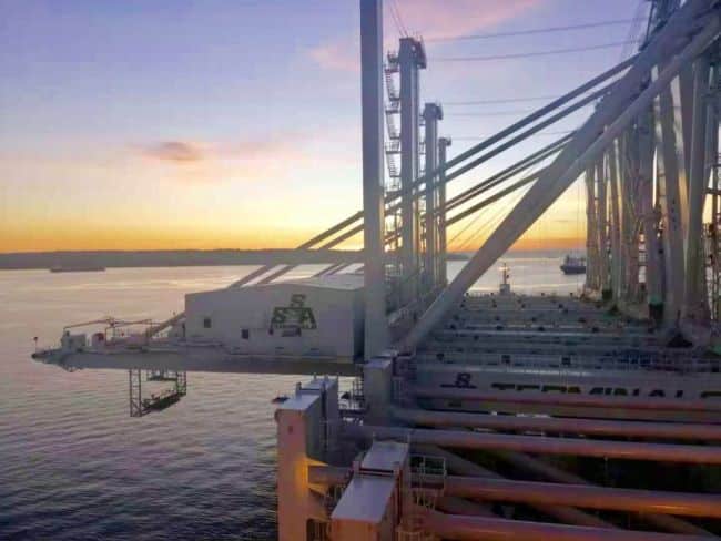 New-cranes-2020-aboard-ship - port of oakland