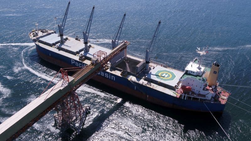 Pacific Basin Vessel in port