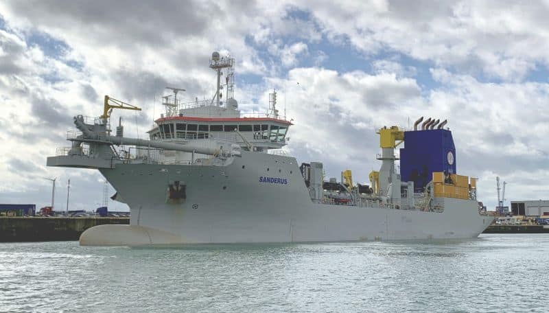 Sanderus, Jan De Nul Group’s trailing suction hopper dredger and ultra-low emission vessel