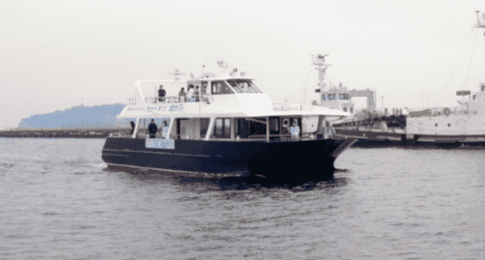 Tryangle-owned small passenger boat