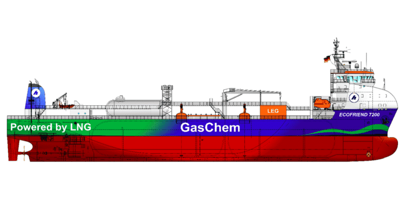 gaschem first ethylene carrier equipped with a dual-fuel engine full