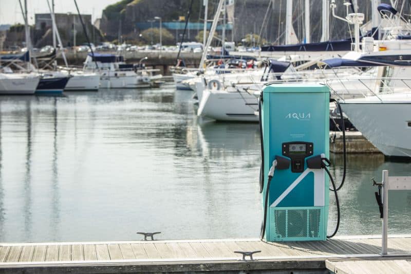 A series of high power DC electric charging stations has been installed around the Plymouth Sound National Marine Park (Credit - University of Plymouth)