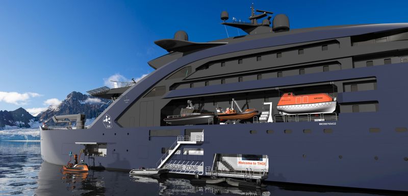 Closeup of 'Thor' with its autonomous recharging vehicle