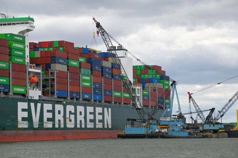 container removal begins on ever forward