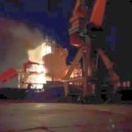dominican ship on fire