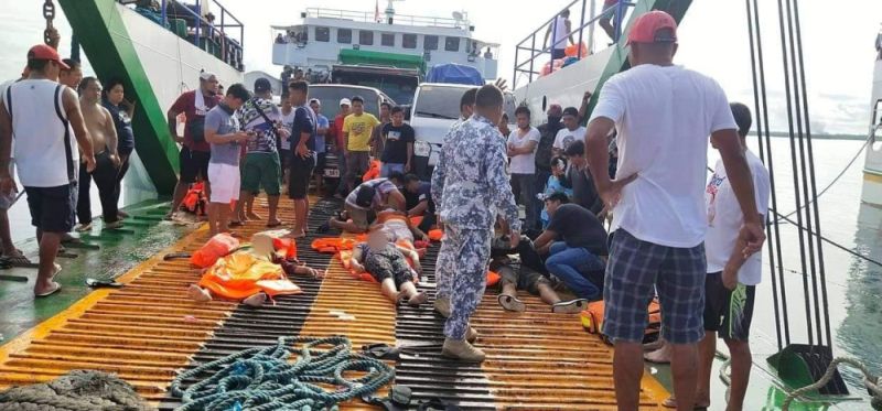 people being rescued