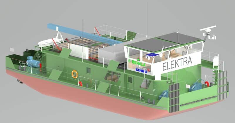 Elektra - First hydrogen-electric push boat 