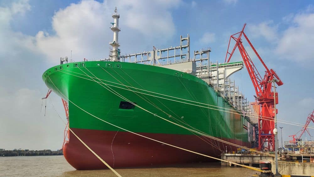 Evergreen Ship at Hudong-Zhonghua