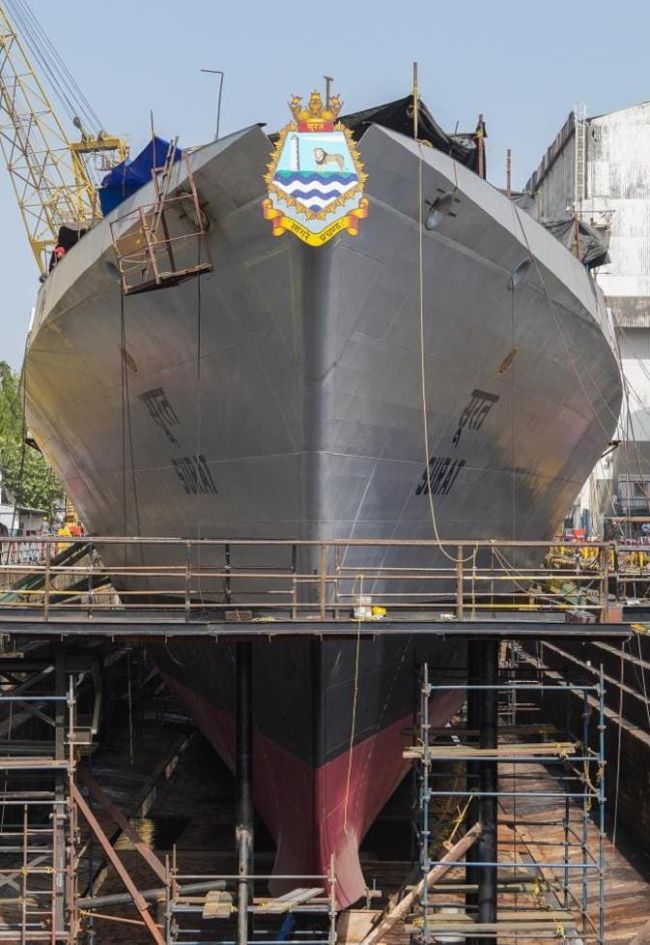 Indegenous frontline warship surat 