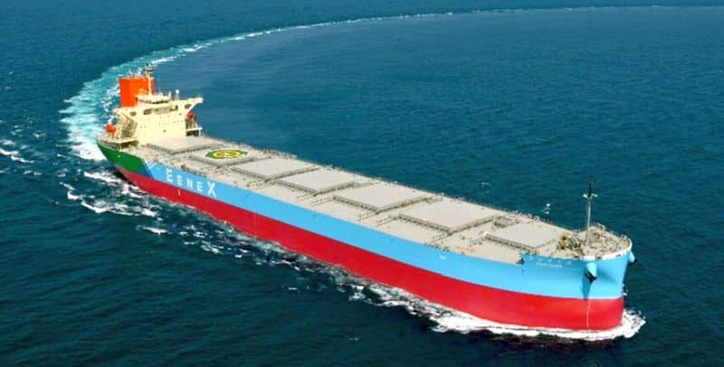 Second vessel in the EeneX series of next-generation coal carriers, the HOKULINK