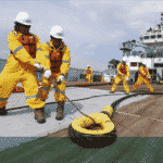 seafarers working on deck