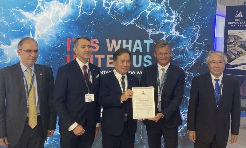 The ceremony took place at Posidonia 2022