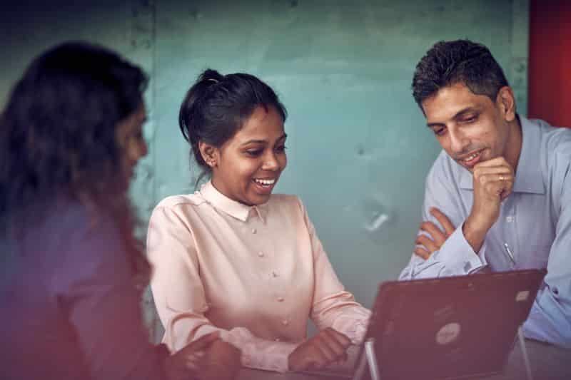 people working on laptop