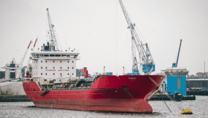 tanker ship caught 