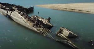 Europe’s Drought Exposes WWII Ships
