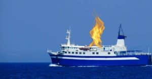 Ferry With 300 Catches Fire Off The Sweden Coast