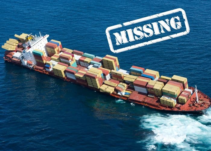Cargo vessel capsizes