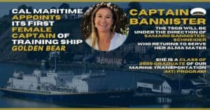 Cal Maritime Appoints Its First Female Captain Of Training Ship Golden Bear