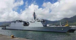INS Sunayna In Seychelles