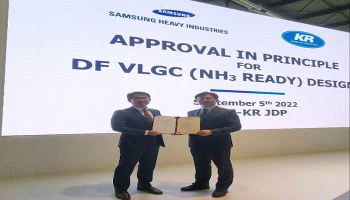 KR Approval for New Samsung Heavy Industries Ammonia-Ready VLGC Design