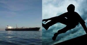 A Crew Member Stabbed With A Knife And The Other Jumped Overboard