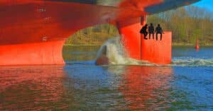 African Migrants Stowed Away On A Vessel’s Rudder, Successfully Rescued By The Spanish Coastguard