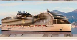 MSC World Europa Sails Via The Suez Canal To Reach Qatar For The Fifa World Cup