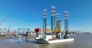 Largest Jack-Up Installation Vessel Voltaire Delivered By COSCO Shipping To Jan De Nul Group