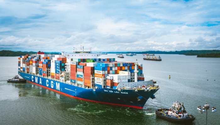 CMA CGM Boxship in Japan
